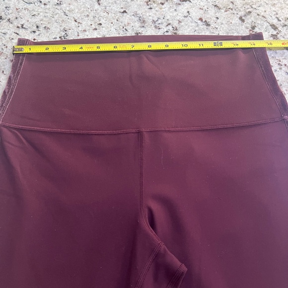 Lululemon Burgundy Leggings - Picture 6 of 9